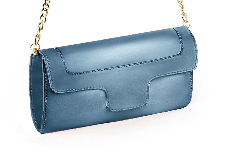 Peacock blue luxurious elegant clutch for ceremonies, weddings and evenings out.